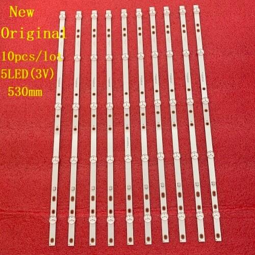 12pcs/lot 5LED(3V) 530mm LED Backlight strip for BAIRD TI5510DLEDDS 2W2006-DS55M7800-01 DS55M78-DS02-V01 DSBJ-WG