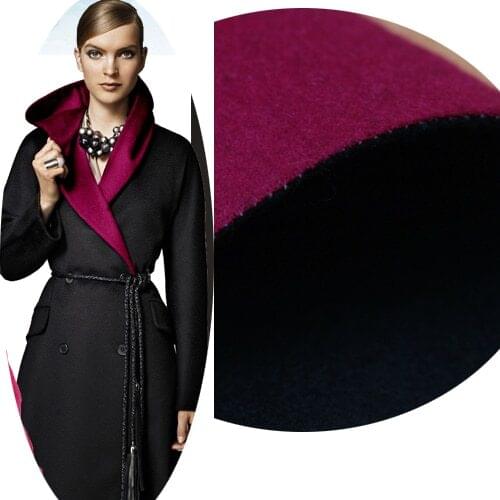 LEO&LIN Cloth fabric DIY crazy deficit double-sided cashmere Rose + Black patchwork (1 meter)