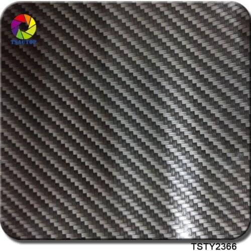 TSAUTOP Size 0.5m x 20m carbon fiber water transfer printing film for hydrographics WDF2366
