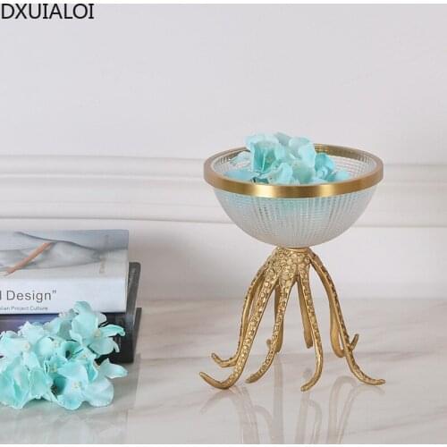 Creative animal fruit tray decoration metal crafts office dining room living room desktop fruit snack storage decoration