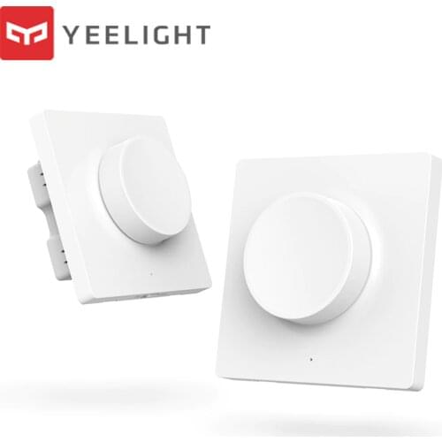 HOT Original Mijia Yeelight Smart Dimmer Switch Intelligent adjustment Off light still work 5 in 1 control Smart switch