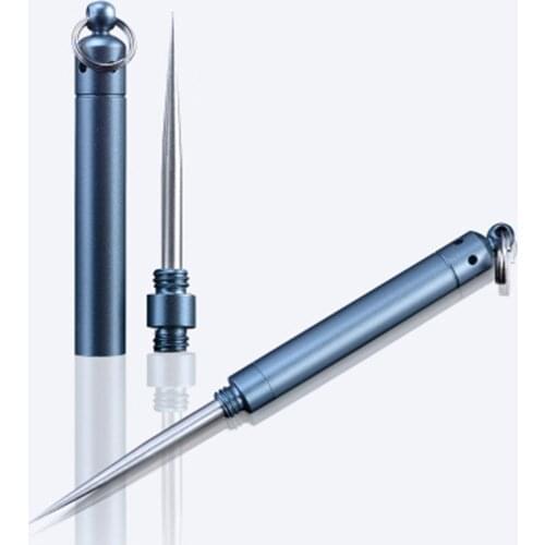 Stainless Steel Toothpick Aluminum Metal Toothpick Holder Decorative Portable Outdoor Toothpick With Reusable Food Fruit Picks