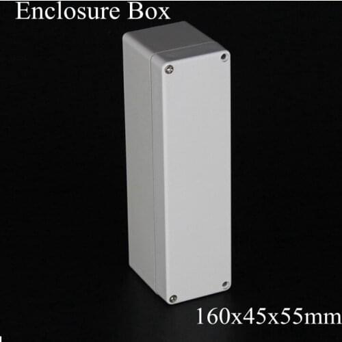 1 piece/lot) 160*45*55mm Grey ABS Plastic IP65 Waterproof Enclosure PVC Junction Box Electronic Project Instrument Case