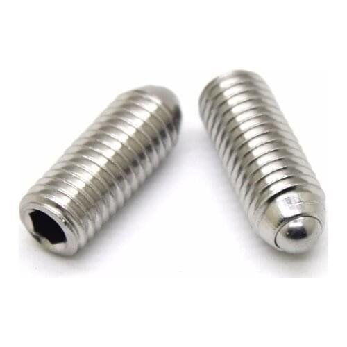 1pcs M6*8/10/20/25mm 304 stainless steel wave beads positioning beads marbles Boyjazz ball screws tight spring ball plunger