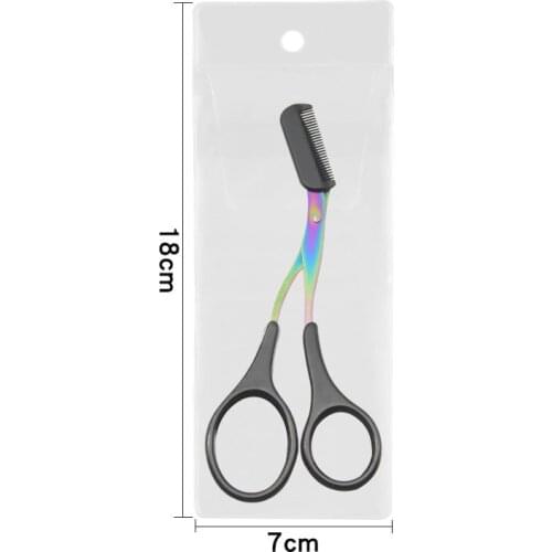 1 Pc Eyebrow Trimmer Scissors Comb Eyelash Hair Scissors Clips Shaping Eyebrow Razor For Make Up Tools