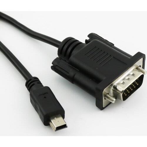 10x 1.5m/5ft For Mobile DVD EVD USB Mini 5pin Male to VGA 15pin Male Plug Male to Male Connector Cable Cord