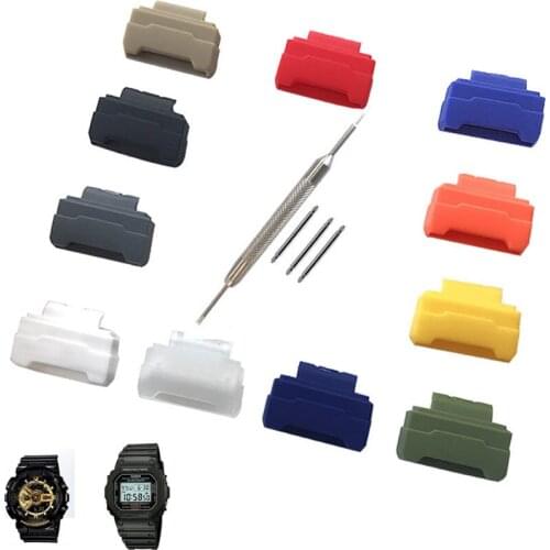 16mm TPU Watchband Adapter For Casio G-Shock GA-110/100/120/150/200/300/400/700 GD-100/110/120 DW-5600 6900 Wrist Band Strap