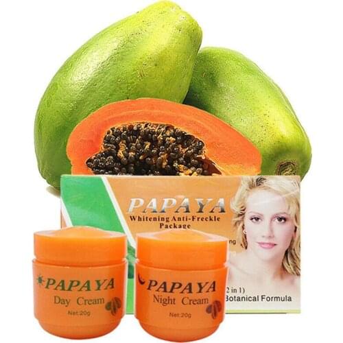 2pcs Beauty Papaya Exfoliating Cream Scrub Peeling Gel Face Body Skin Moisturizing Face Whitening Cream Hand Body Care