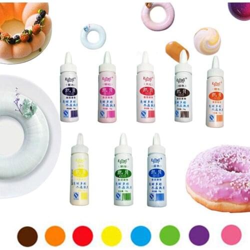 8 Flavors/set New Food Coloring Fruit Powder Cake Fondant Color Baking Macaron Dessert Decal Soap Tools Cake Decoration E5N3
