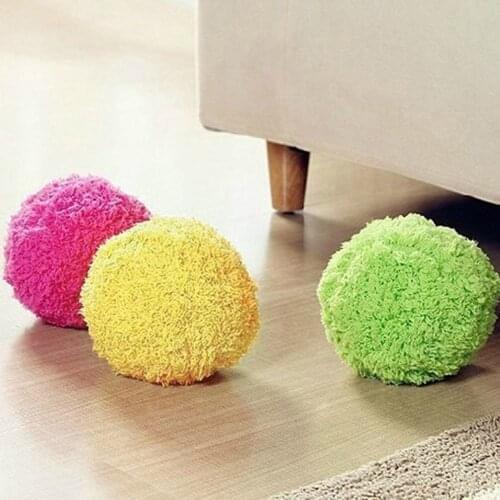 Automatic Vacuum Cleaner Robotic Ball Mop Mini Microfiber Broom Floor Sweeper Polyester Cleaner 4 Pcs Fiber Ball Sleeve Replace