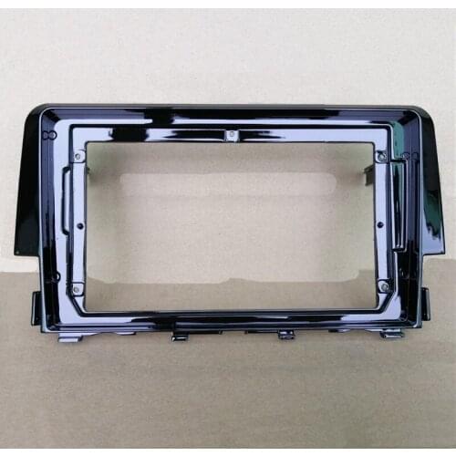 Car Fascias Navigation Fascia Dash Frame Kit For 9 Inch Android Multimedia Player For Civic X 2016 2017 2018 2019