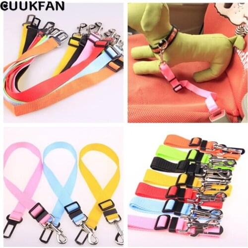 Vehicle Car Pet Dog Seat Belt Puppy Car Seatbelt Harness Lead Clip Pet Dog Supplies Safety Lever Auto Traction Products