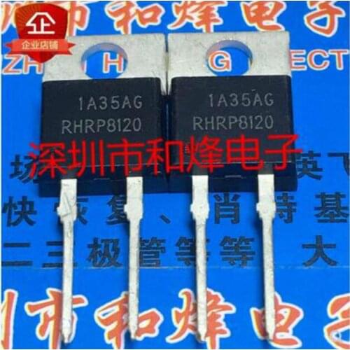 Free shipping 50PCS RHRP8120 TO-220 1200V 8A