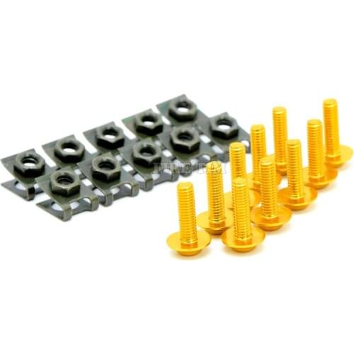 NEW style 6mm motorcycle cnc fairing body work bolts screws For BMW F800ST F800S F700GS K1200R F650GS K1200R SPORT K1200S