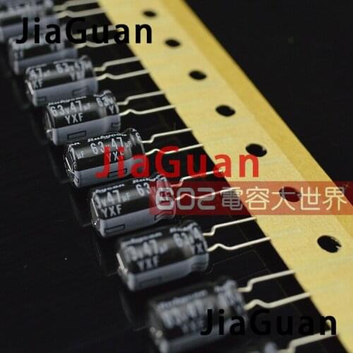 50PCS RUBYCON YXF 63V47UF 8x11.5MM electrolytic capacitor 47uf 63v yxf 47uF/63V high frequency low resistance long life