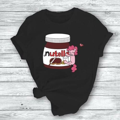 Nutella My Little Pony Summer MenS Unisex Tshirt Women Funny Printed Harajuku Unisex Tshirt Plus Size New MenS T-Shirt
