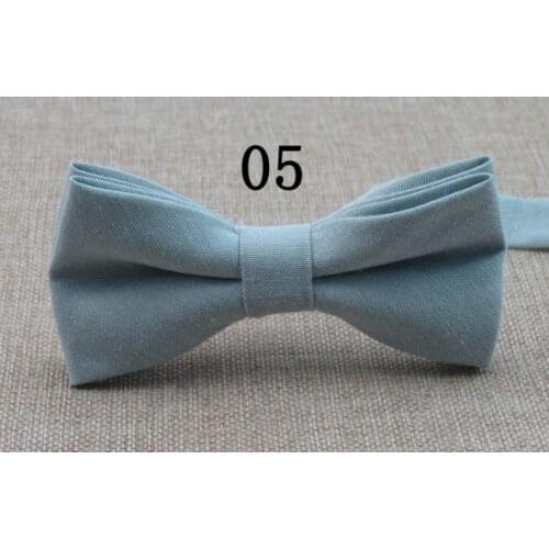Bowtie Fashion Cotton Solid Bow Tie Party Accessories Gift Men Adjustable Formal Wedding Butterfly Necktie