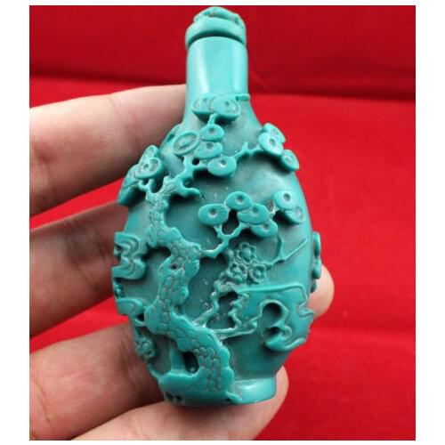 Exquisite Chinese Old Man Sitting Under the Pine Snuff bottle