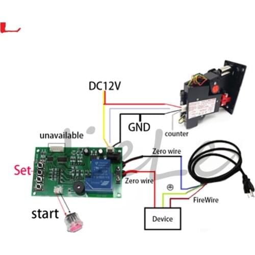 Factory price Control Timer Board Power JY-15B with 40cm white lead Time Supply for coin acceptor selector