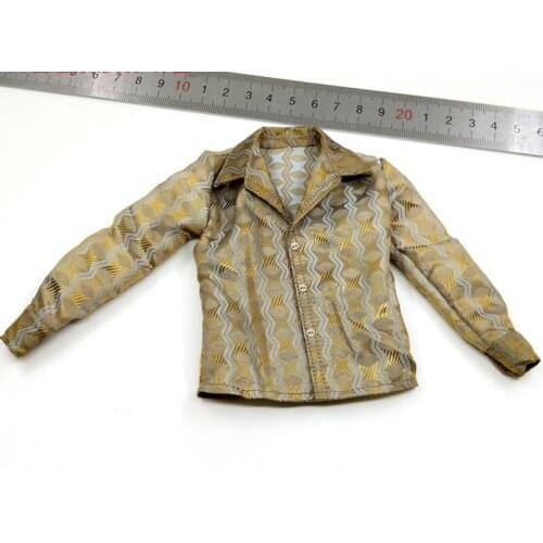 In Stock 1/6th DAMTOY DAM GK021 Gangster Kingdom Old Flower Pattern Shirt Coat Model Fit Male 12 inch Body Doll Collection