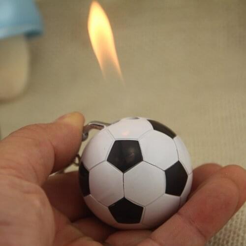 Football and Basketball Pendant Open Fmale Butane Pink Fmale Lighter Refill Gas Cigarette Plastic and Metal Lighter Smoking
