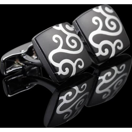 New Arrive Metal Steel Men Enamel Cufflinks For Wedding Fashion Square Cufflinks Mens French Shirt Cufflinks Cuff Nail Gifts