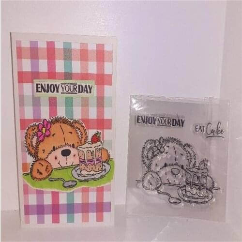 Cute Animal Little Bear Clear Stamps for Scrapbooking and Card Making Paper Craft 2020 New Transparent Silicone