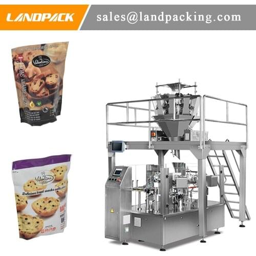 Multihead Weigher Cookie Biscuits Doypack Packaging Machine Convenient And Practical