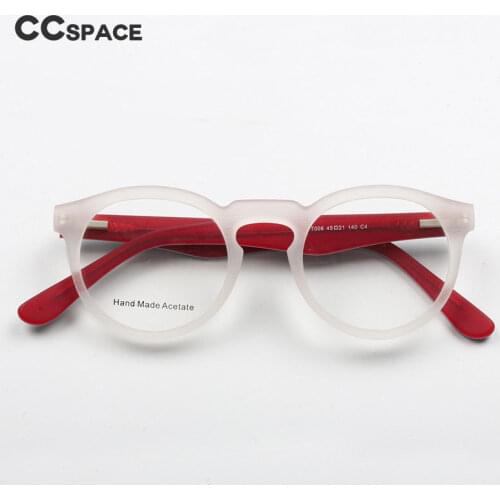 46699 Plate Round Glasses Frame Retro Wood Grain Men Women Optical Fashion Computer Eyeglasses
