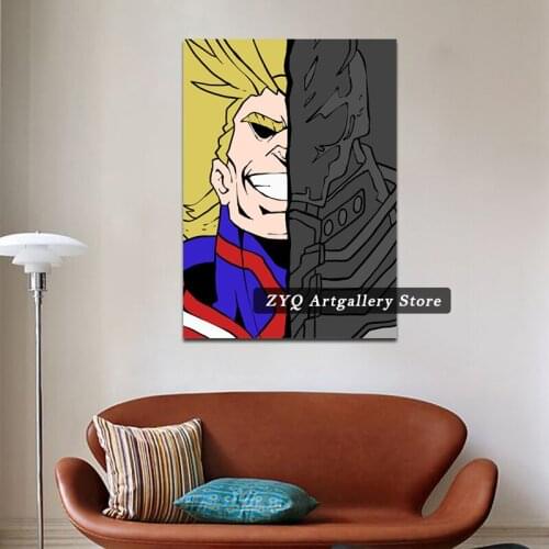 One For All Vs All For One Poster Art Picture Prints Home Decor Wall Canvas Painting Decoration For Living Room Anime