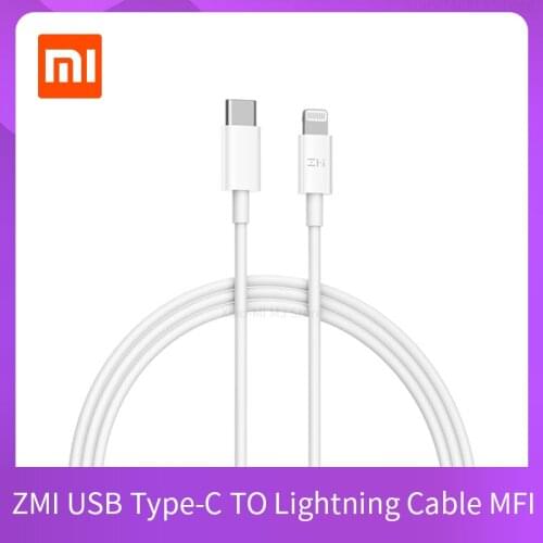 Original Xiaomi ZMI MFI USB Type c To Lightning Charging Cable For iPhone 12 11 xs xr 8 plus Apple ipad pro PD18W Fast Charger