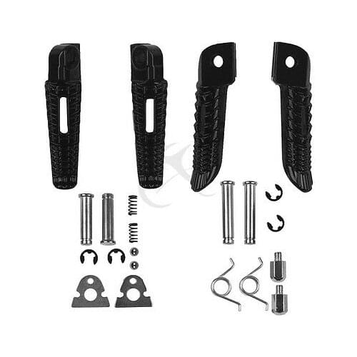 Motorcycle Rear Passenger Footrests Foot Pegs For Suzuki GSXR600 GSXR750 06-18 17 GSXR1000 Aluminum black/matte black/chrome