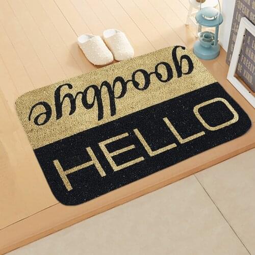 Drop Shipping 2020 new 40*60cm Words Door Mat Living Room Anti-Slip Carpet Soft Water Absorption Rug