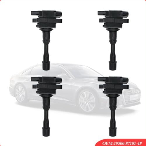 4pcs Auto Ignition Coil Repair Kits 19500-87101 For Toyota Daihatsu Terios Hijet 1.3 4WD 1997-2000 CT-21 High Quality Auto Parts