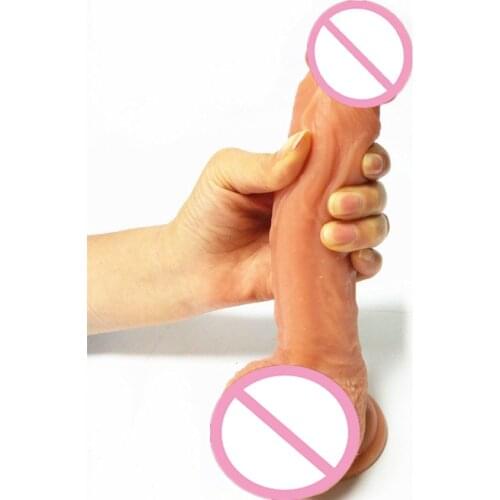 Sex Shop Soft skin Big Slicone Suction Cup Dildo Realistic Rubber Penis Sex Products Adult Sex Toys Dick For women Dildos penis