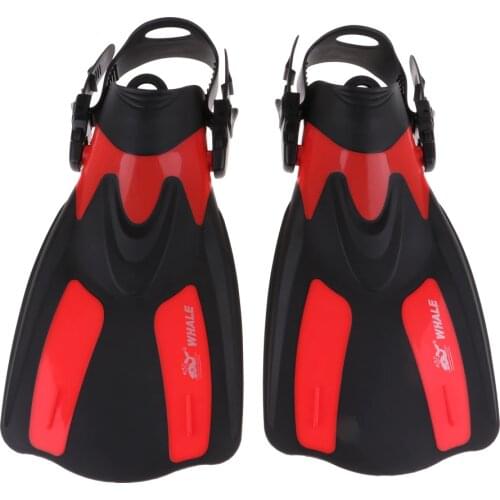 Snorkel Fin Swimming Travel Short Adjustable Fin Open-heel Give Gear