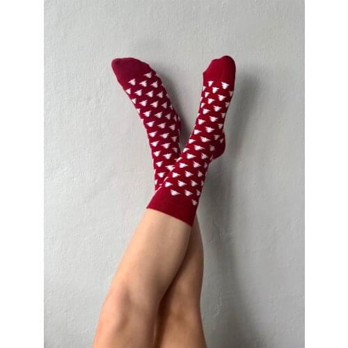 Pine Tree Creative High Quality Harajuku Fashion Men Woman street Hip Hop Cotton Unisex happy sock Funny Gift Idea Christmas