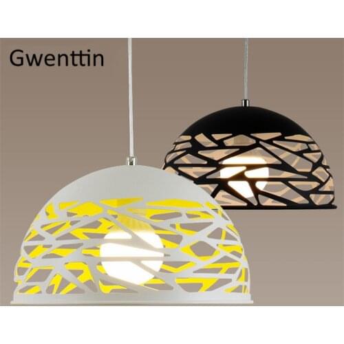 Modern Eggshell Pendant Lights Hanging Lamp for Kitchen Bedroom Nordic Light Fixtures Suspension Luminaire Industrial Home Decor