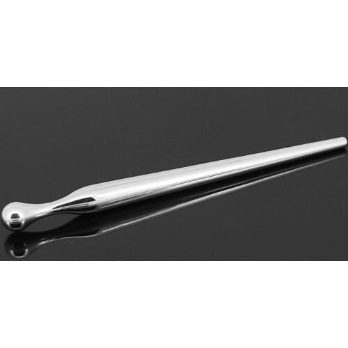 Happygo, Male Stainless Steel Solid Urinary Plug Metal Smooth Catheter Rod Ball Mens Fetish Sex Toys Adult Products Games 904