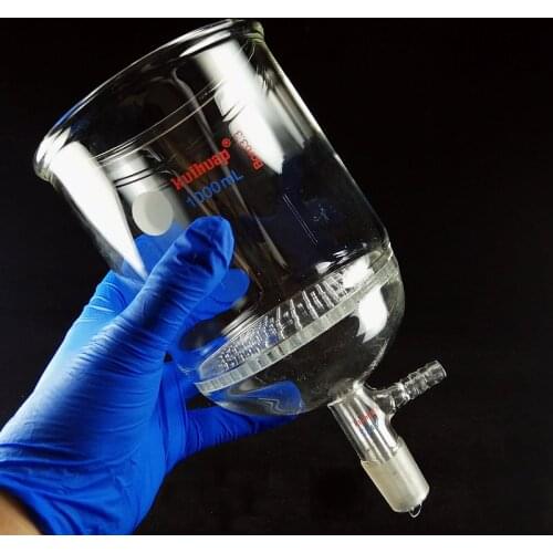 1pcs 35ml to 2000ml 24# Standard Grinding Port Filter Funnel Lab Glass Honeycomb Plate Funnel With Side Suction Mouth