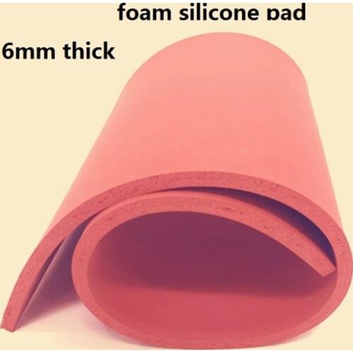 6mm thickness expanding foam silicone pad foaming Potholder silica gel rubber latex foam sheet silicon foam board