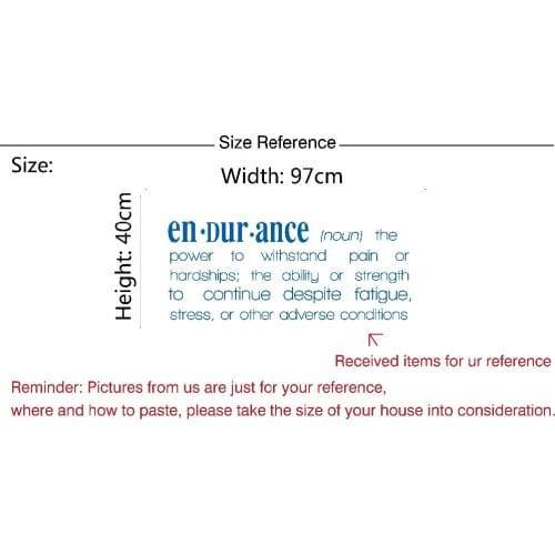 SUCCESS Inspirational Quotes Wall Decal Motivational Vinyl Wall Stickers for Living Room Study Room Home Office Decor