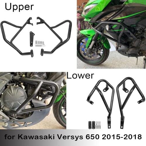 For Kawasaki Versys 650 Versys650 2015 2016 2017 2018 2019 Motorcycle Engine Guard Bumpers Crash Bars Frame Protector 650 Versys