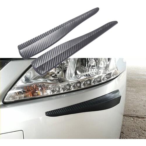 2pcs Car Bumper Protector Strips Guard Corner Anti-collision Protective Trim bar Black White Grey Car Accessories