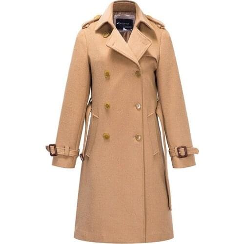 Woolen Coat Air Autumn Winter Womens New Classic Slimming Ol Long Double Breasted Coat Wool Warm Wool Coat Clothes Selling