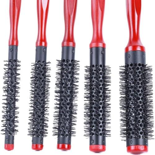 1Pcs Roller Round Hair Brush Massage Comb DIY Hairstyle Cuspidal Handle Detangle Hair Comb Hairbrush Styling Tool Hair Brush