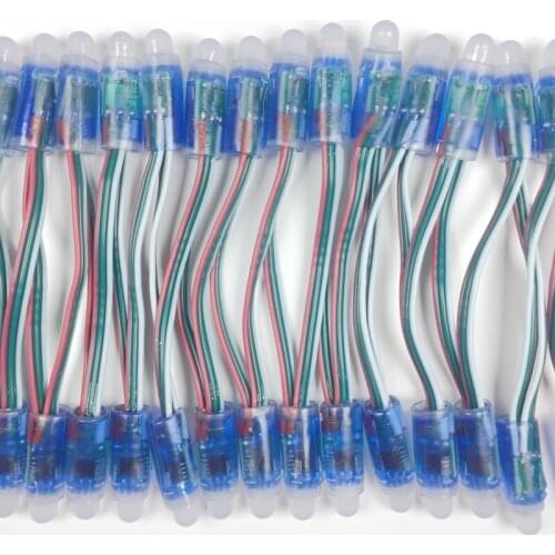 2000pcs 12mm WS2811 Full Color Pixel LED Module Light DC 5V IP68 waterproof RGB color Digital LED Pixel Light for advertising