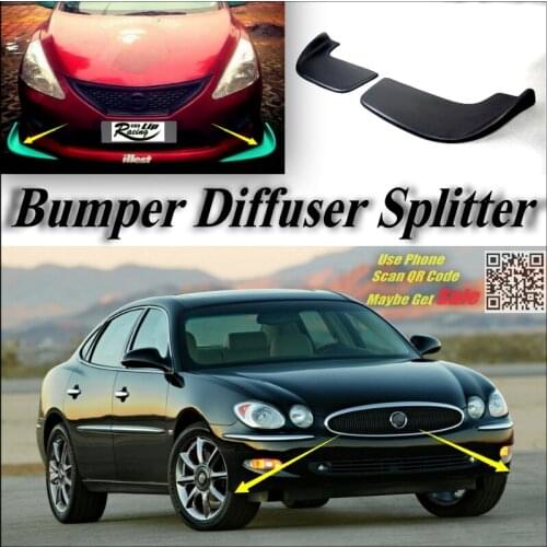 Car Splitter Diffuser Bumper Canard Lip For BUICK Allure Tuning Body Kit / Front Deflector Car Flap Fin Chin Reduce Body Change