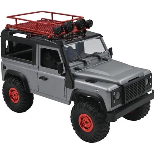 Luggage Carrier Roof Rack Frame Top with Led Searchlight for MN 90 90K 99 RC Crawler Car Accessories