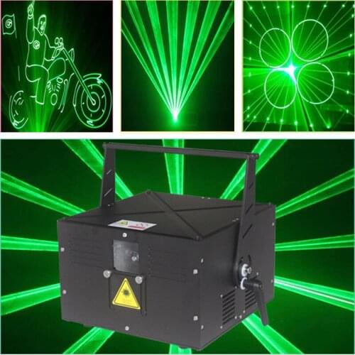 Free Shipping 4W Single Green Animation Laser Stage Effects SD Card Text Editing Lights